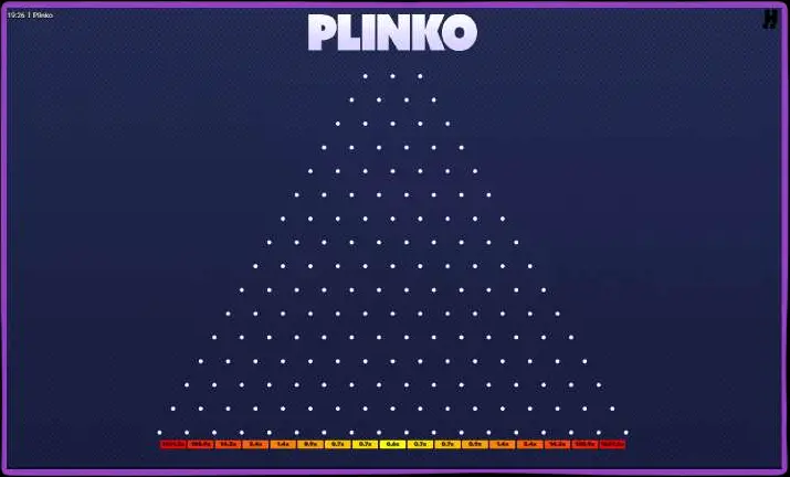 Esperienza di gioco Plinko
